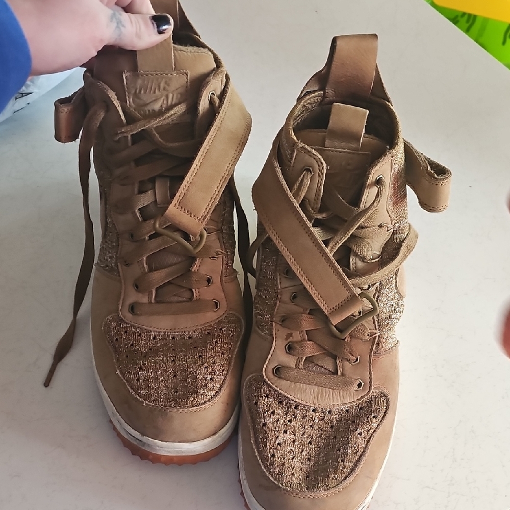 Nike Air Force Lunar 1 Flyknit Flax Sneaker